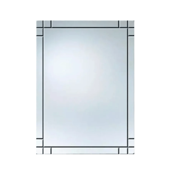 Espejo Rectangular con Dordes Rectos - CasaNova