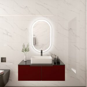Espejo con Luz LED Ovalado 55x90 cm - CasaNova