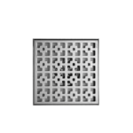 Sifón de Piso de 20 x 20 cm con rejilla de patrones cuadrados - CasaNova