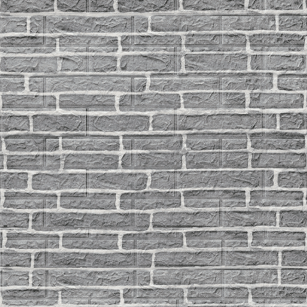 Adhesivo 3D de Pared Ladrillo Gris - CasaNova