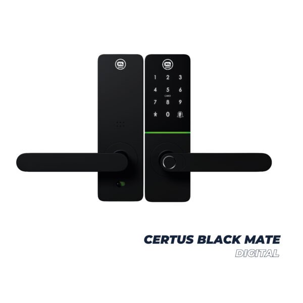 Cerradura Digital con Huella Certus Black - CasaNova