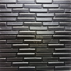 Adhesivo para Pared 3D Ladrillo Industrial Negro - CasaNova Colombia