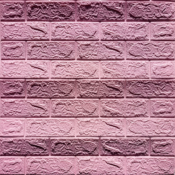 Adhesivo para Pared 3D Ladrillo Rosado - CasaNova Colombia