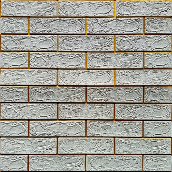 Adhesivo para Pared 3D Ladrillo Gris Borde Dorado – Alternativa Homecenter - CasaNova Colombia