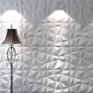 Panel 3D pared con patrón geométrico facetado - CasaNova Colombia