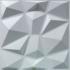 Panel 3D pared con patrón geométrico facetado - CasaNova Colombia