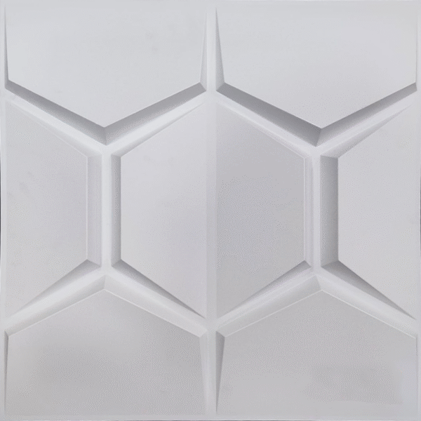 Panel decorativo PVC con diseño geométrico en relieve - CasaNova Colombia