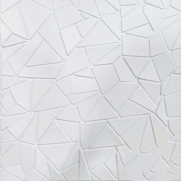 Láminas 3D para pared con diseño geométrico fragmentado - CasaNova Colombia
