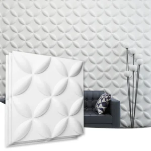 Panel 3D para pared – Diseño Flores Minimalistas - CasaNova Colombia