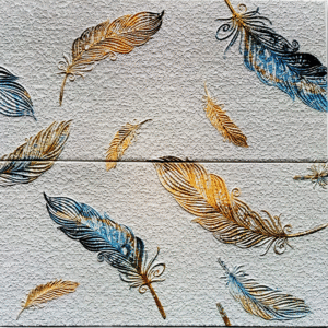 Adhesivo para Pared 3D Plumas Azules - CasaNova Colombia