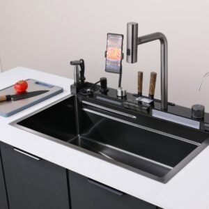 Lavaplatos de Lujo 75x46 cm Multifuncional en Acero Inoxidable - CasaNova Colombia