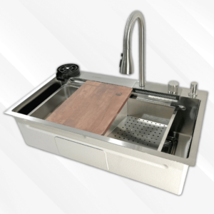 Lavaplatos de Lujo 75x46 cm Multifuncional en Acero Inoxidable - CasaNova Colombia