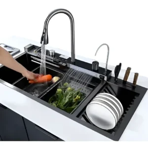 Lavaplatos Multifuncional Acero Inoxidable 304 con Accesorios Integrados - CasaNova Colombia