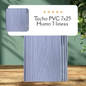 Techo PVC Humo 3 Líneas - CasaNova Colombia