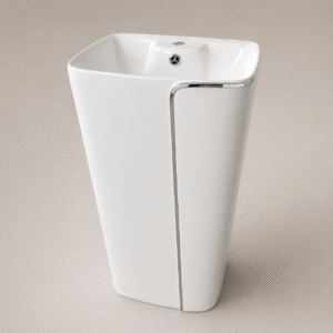 Lavamanos Tipo pedestal de base cuadrada y – Luna Blanca - CasaNova Colombia
