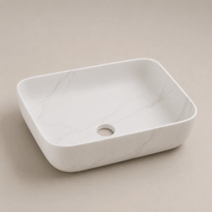 Lavamanos En forma rectangular blanco mate – Crystal Basin (2) - CasaNova Colombia