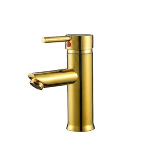 Grifo Monomando Bajo Ébano Gold - CasaNova Colombia