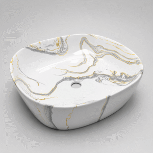 Lavamanos En forma cuadrada blanco brillante – Crystal Basin - CasaNova Colombia