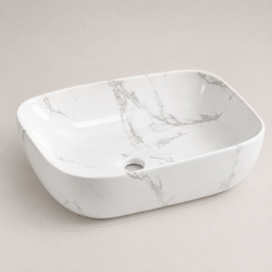 Lavamanos Rectangular, de sobreponer – Perla Blanca - CasaNova Colombia