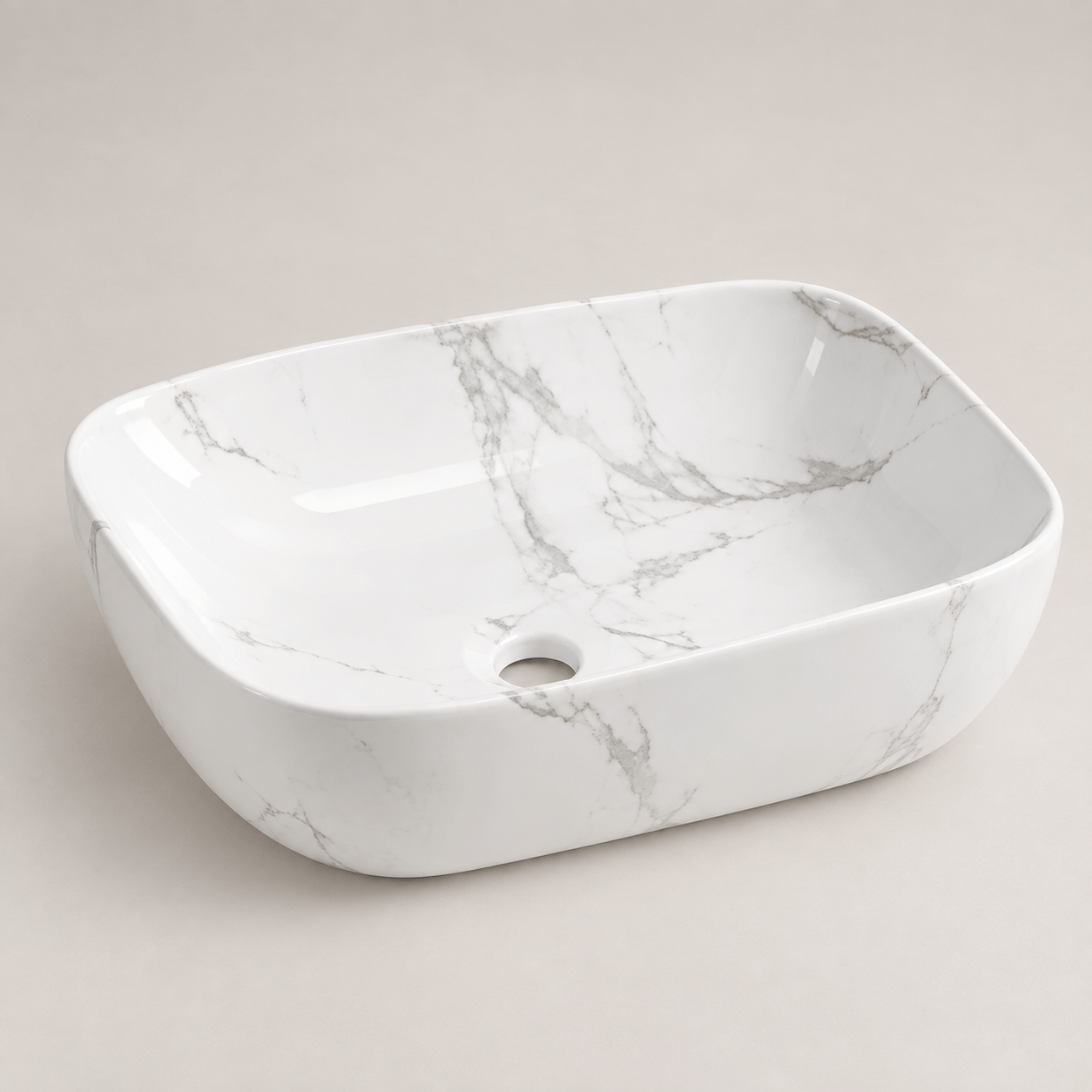 Lavamanos Rectangular, de sobreponer – Perla Blanca - CasaNova Colombia