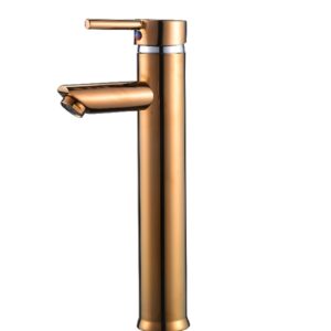 Grifo Monomando Alta Ébano Oro Rosa - CasaNova Colombia